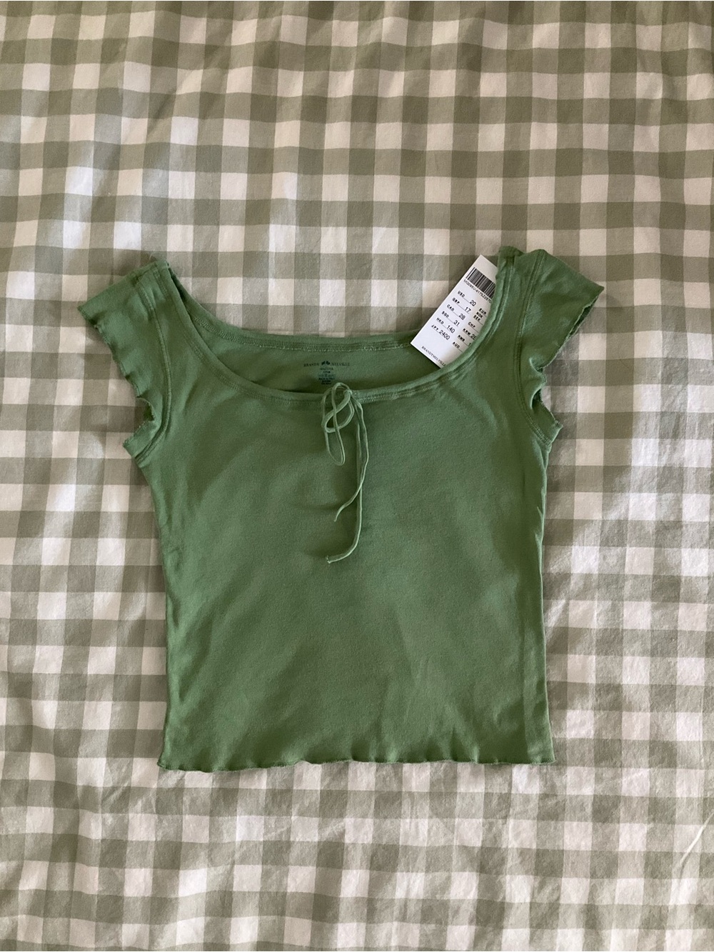 Brandy Melville Matcha Green Noa Top